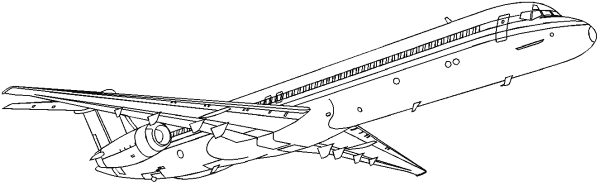 MD-80 coloring page