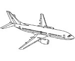 Boeing Airline coloring pages