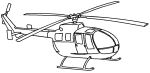 Helicopter Coloring Page