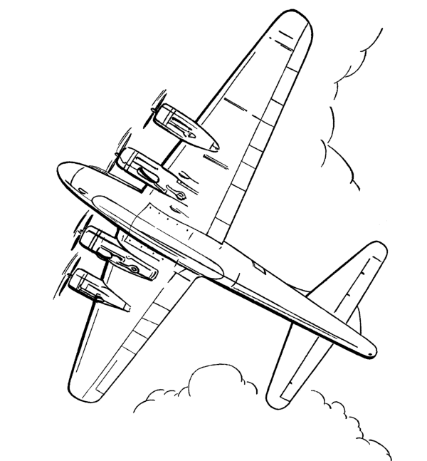 Fw-200 Condor coloring page