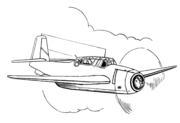 Grumman TBM-1 Avenger coloring page