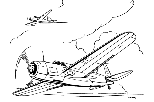 SB2A Buccaneer coloring page